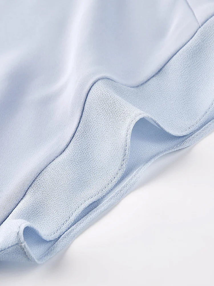 Elegant Chiffon Patchwork Short Sleeve Top