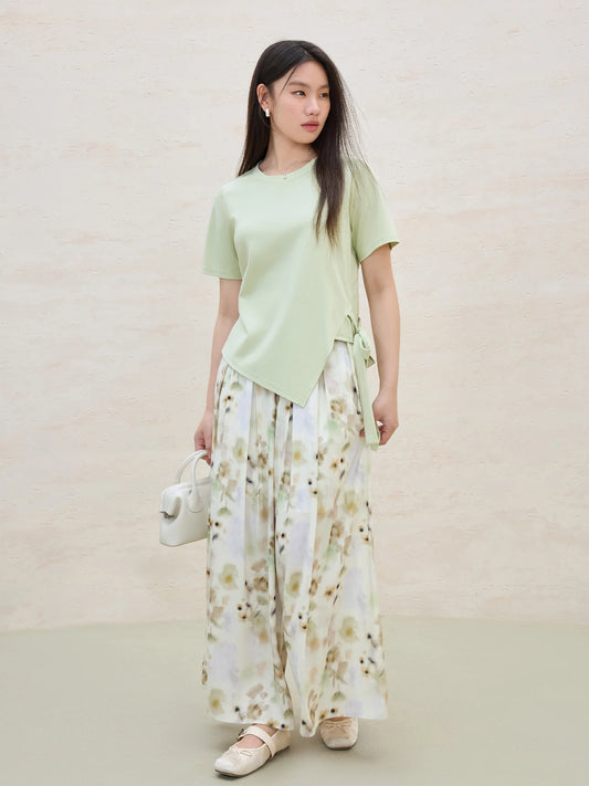 Minimalist Casual Short-sleeve T-shirt Top