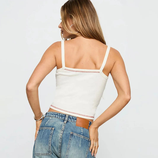 Printed Camisole Short Top & Casual Versatile Wear