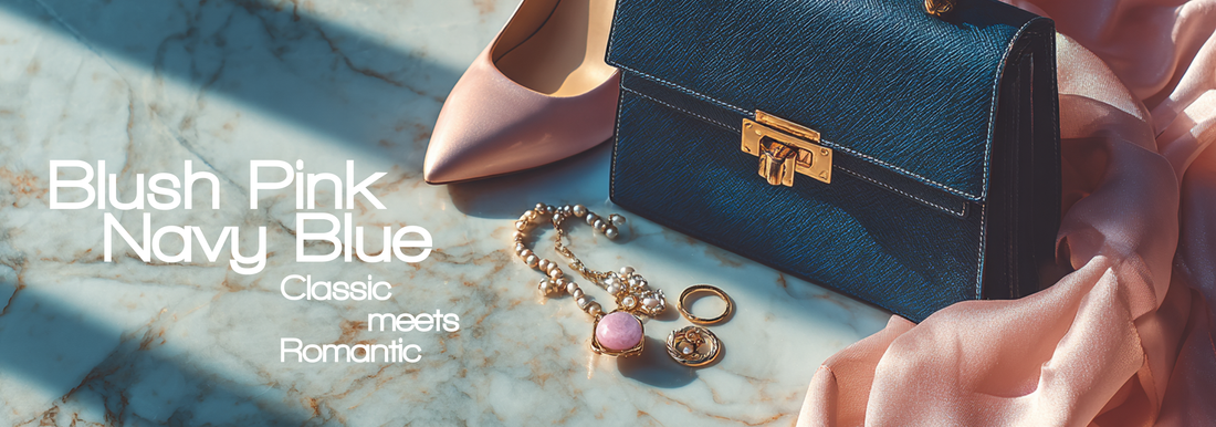 Navy Blue and Blush Pink: Classic Meets Romantic
