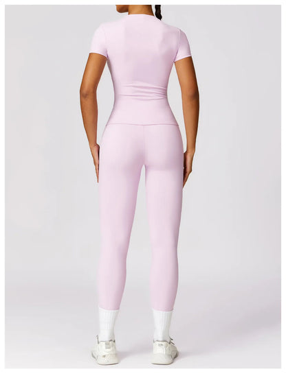 Elevate your activewear collection with the NCLAGEN Short Sleeve T-Shirt! This stylish and breathable top is designed for ultimate comfort during workouts, yoga sessions, or casual outings. Featuring a fitted silhouette and round neck, it ensures a flattering fit while