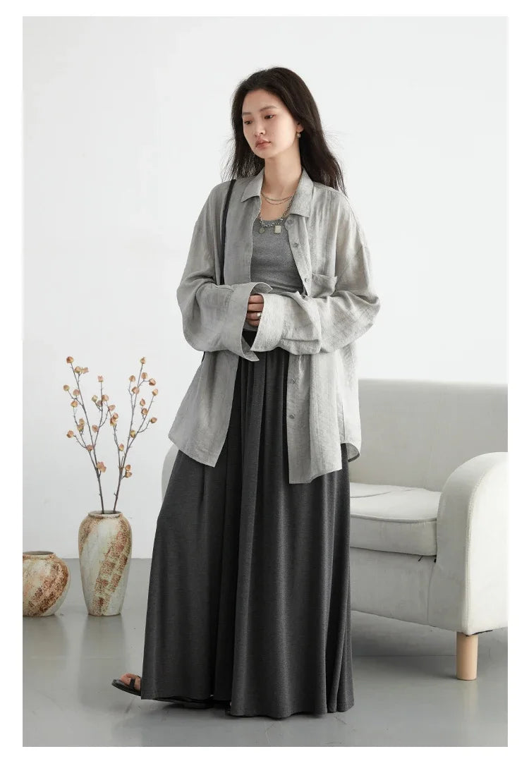 Elevate your summer wardrobe with our **Textured Long Sleeve Blouse with Split Collar**. This trendy blouse features a vibrant tie-dye pattern that adds a playful touch to your outfit. Crafted from soft, breathable fabric, it ensures all-day comfort