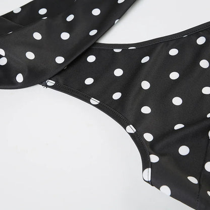 Elevate your summer wardrobe with the Gaono Asymmetrical Polka Dot Tank Top! This chic piece features a unique asymmetrical design and stylish scarf detail, crafted from lightweight and breathable polyester. Perfect for casual outings or streetwear vibes, it pairs
