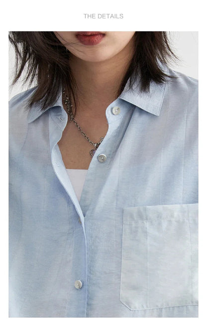 Elevate your summer wardrobe with the **Textured Long Sleeve Blouse with Split Collar**. This trendy piece features a vibrant tie-dye pattern and soft, breathable fabric for all-day comfort. The modern split collar adds a stylish twist, making it