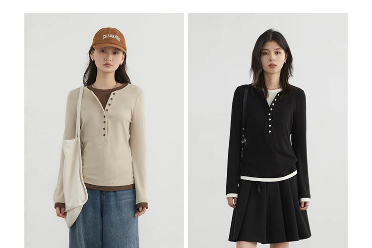 Cozy elegance meets versatile style with our Loose-Fit Knitted Sweater & Long Sleeve Top. Crafted from soft, breathable knit fabric, this essential piece ensures all-day comfort while its chic long sleeves and loose fit design allow for effortless layering. Available