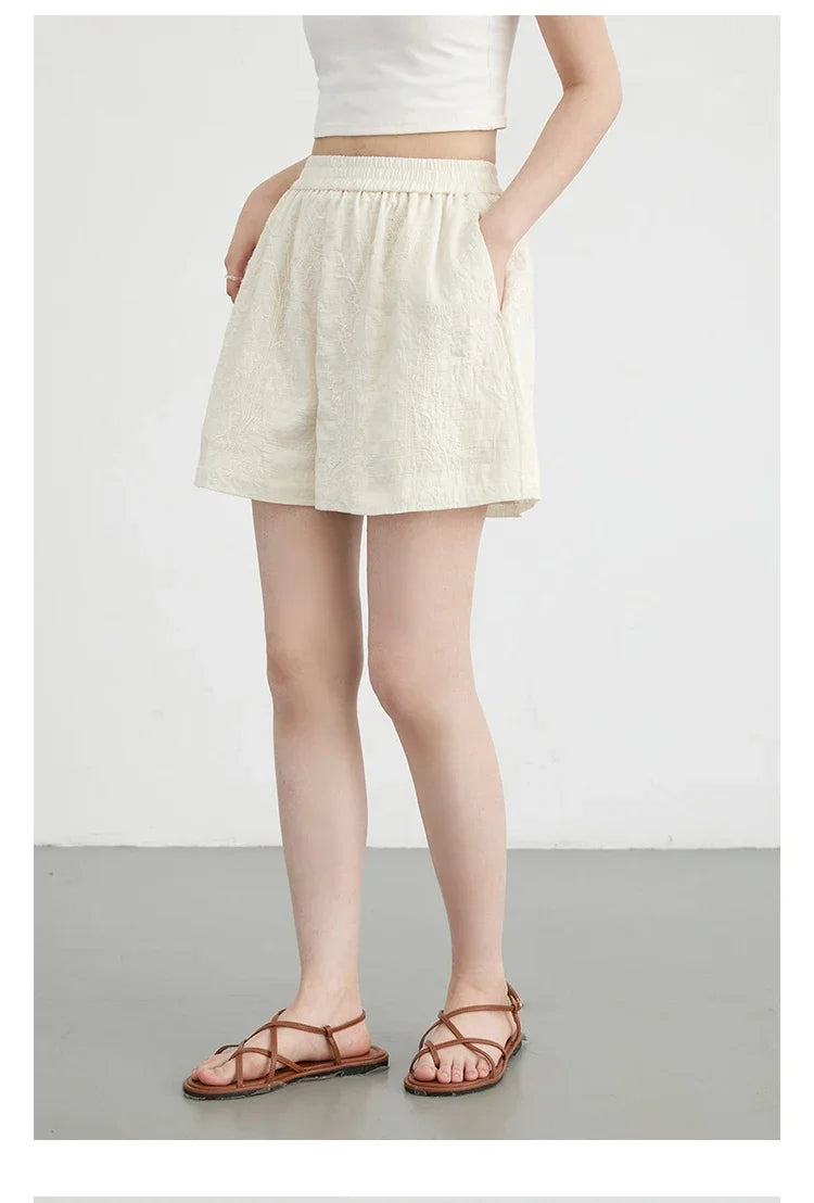 Discover the perfect blend of tradition and modern style with our Embroidered Chinese Blouse & Shorts Set. This chic outfit features intricate embroidery, crafted from soft, breathable fabric for all-day comfort. The relaxed fit flatters every silhouette, while the coordinated