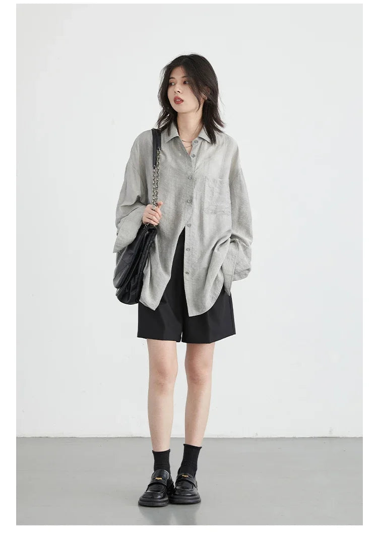 Elevate your summer wardrobe with our **Textured Long Sleeve Blouse with Split Collar**. This stylish piece features a vibrant tie-dye pattern, soft and breathable fabric for all-day comfort, and a modern split collar design that effortlessly transitions from casual