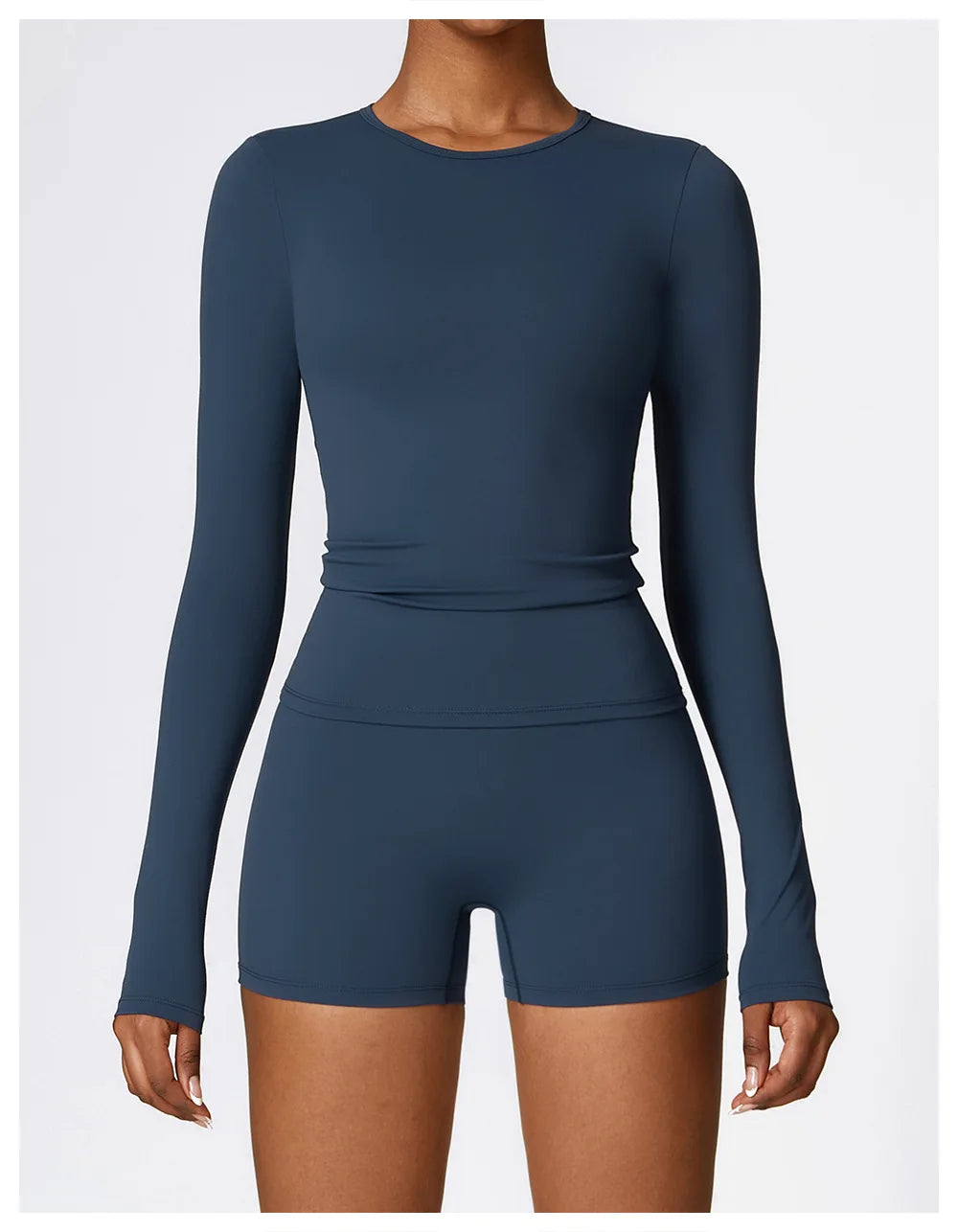 Elevate your workout wardrobe with the NCLAGEN Yoga Shirt! This stylish long-sleeve top features a quick-dry, breathable nylon and spandex blend, ensuring maximum comfort during yoga, running, or gym sessions. With a flattering slim fit