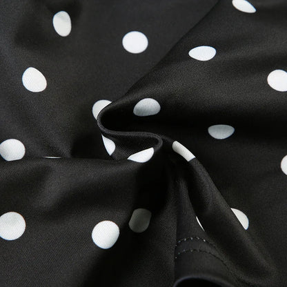 Stylish Gaono Asymmetrical Polka Dot Tank Top featuring a unique asymmetrical design and chic scarf detail. Made from lightweight, breathable polyester for ultimate comfort. Perfect for summer streetwear and casual outings, this trendy piece pairs effortlessly with jeans or
