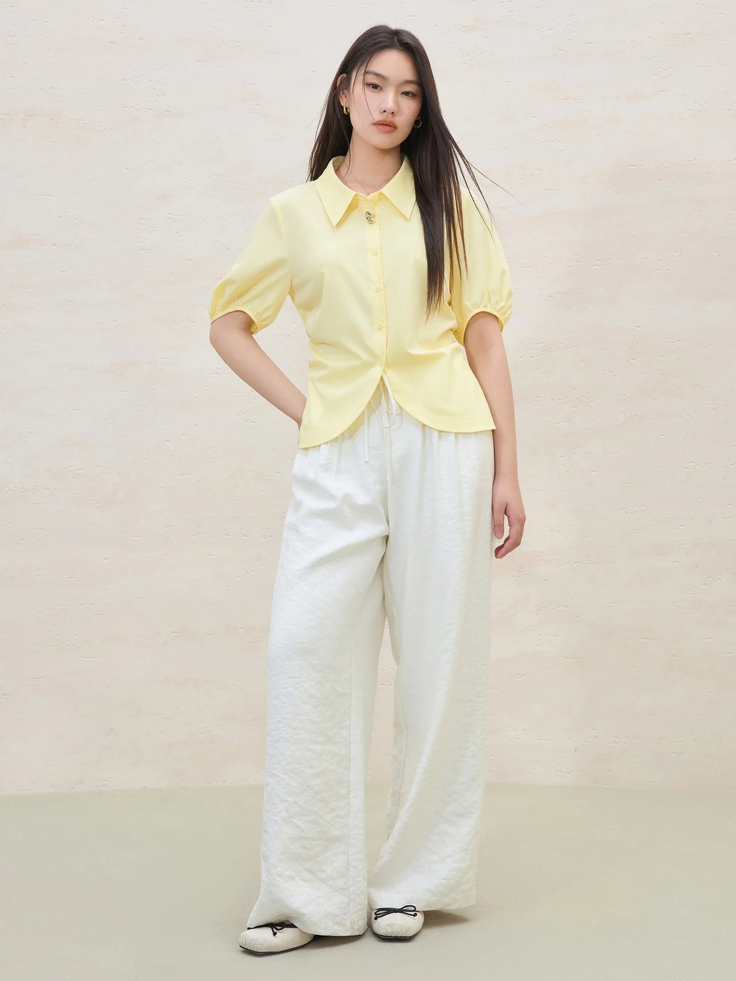 Elegant Short-sleeved Slim Casual Top