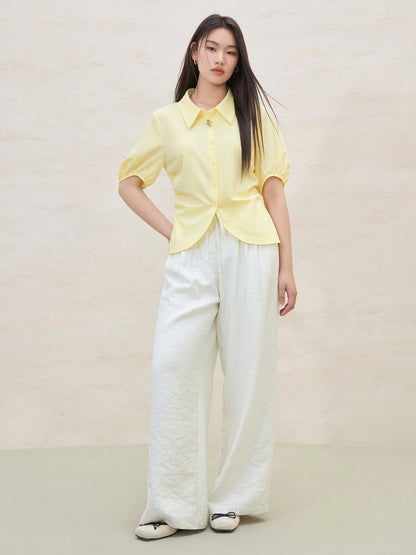 Elegant Short-sleeved Slim Casual Top