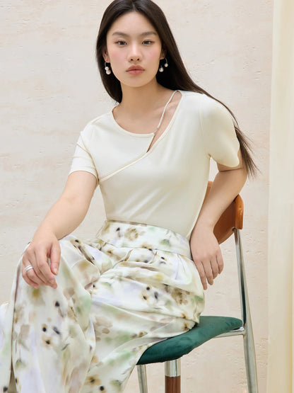 Solid Color Relaxed Fit Casual Top