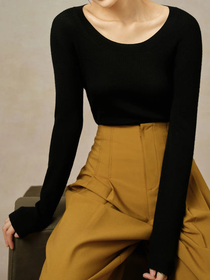 Woolen Knit Pullover in 5 Versatile Colors