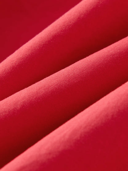 Buckle Short Sleeve Blouse & Fitted Waist Shirt