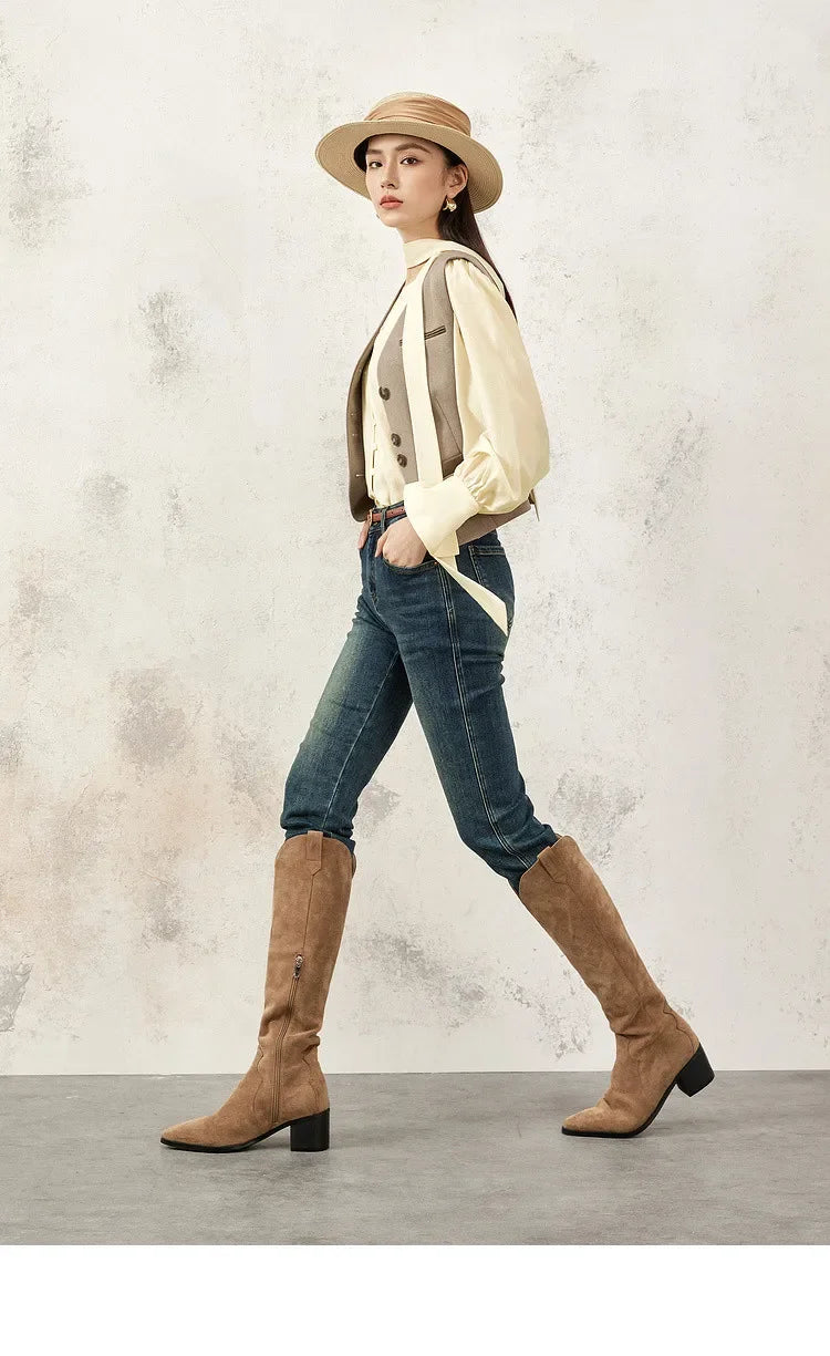 Bow Chiffon Blouse & Camisole Set