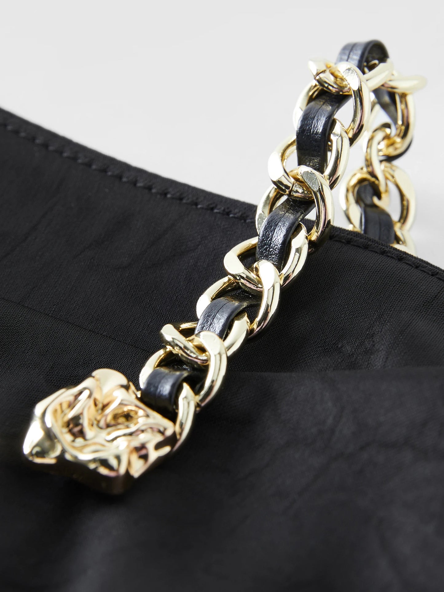 Textured Black Blouse & Slimming Silhouette Top