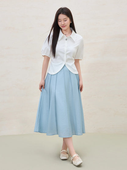 Elegant Short-sleeved Slim Casual Top