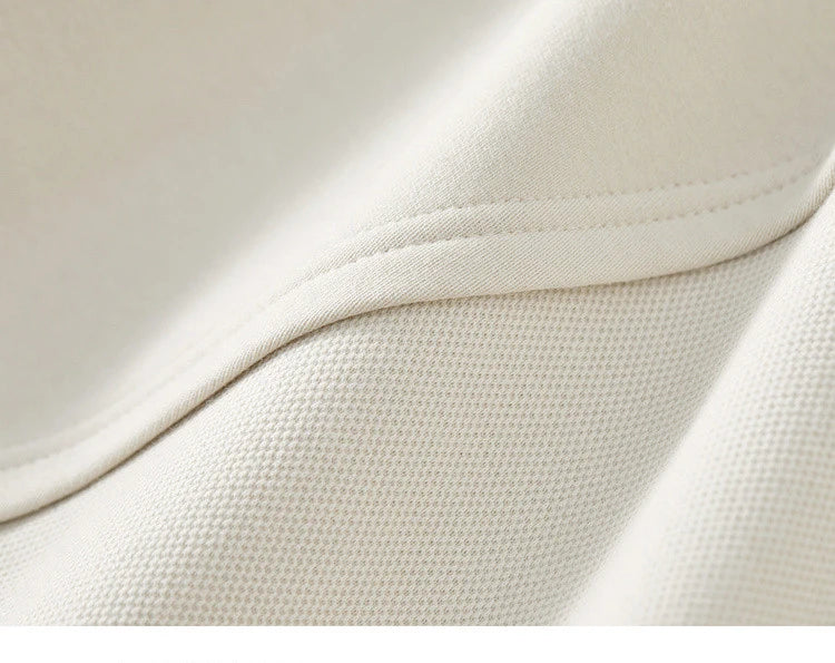 Irregular Drop Long Sleeve Cotton Knit Pullover