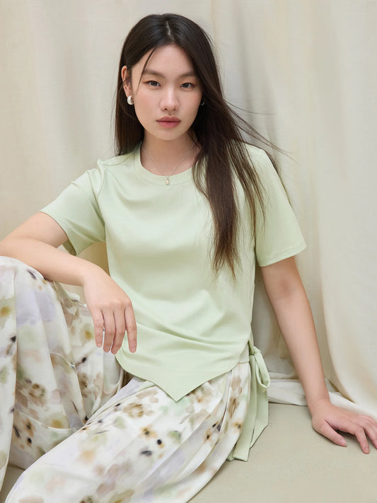 Minimalist Casual Short-sleeve T-shirt Top