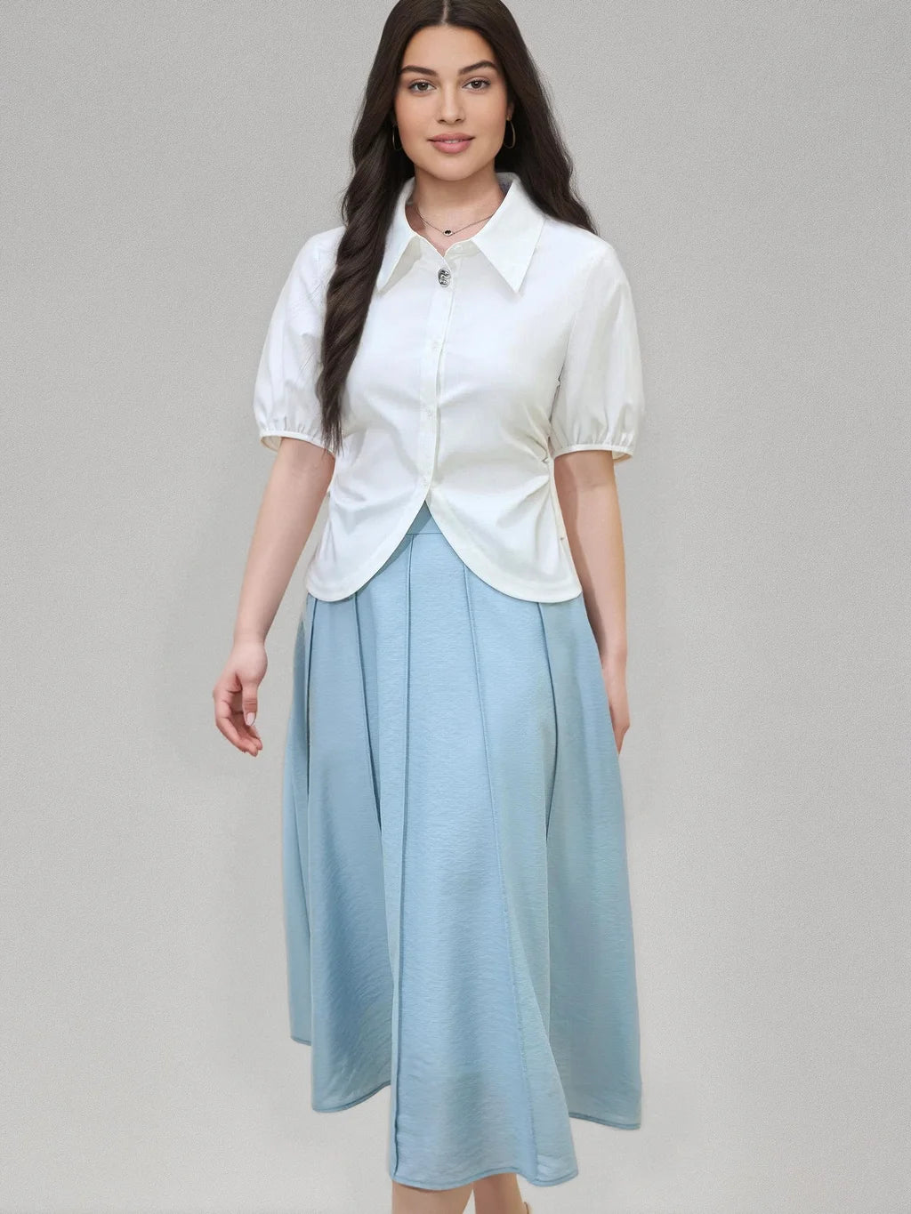 Elegant Short-sleeved Slim Casual Top