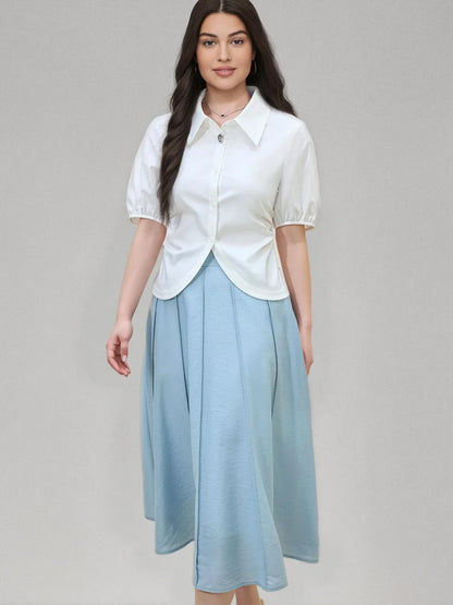 Elegant Short-sleeved Slim Casual Top