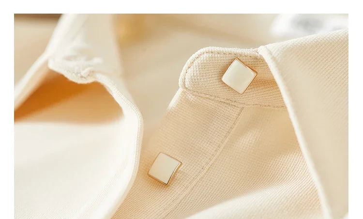 Polo Collar Casual Letter T-Shirt Dress