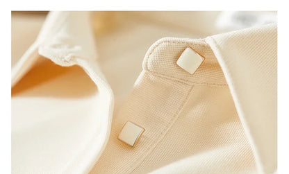 Polo Collar Casual Letter T-Shirt Dress