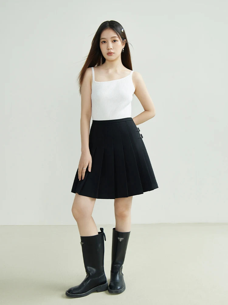 Knitted Irregular Design Camisole & Sleeveless Tops