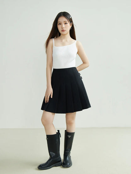 Knitted Irregular Design Camisole & Sleeveless Tops