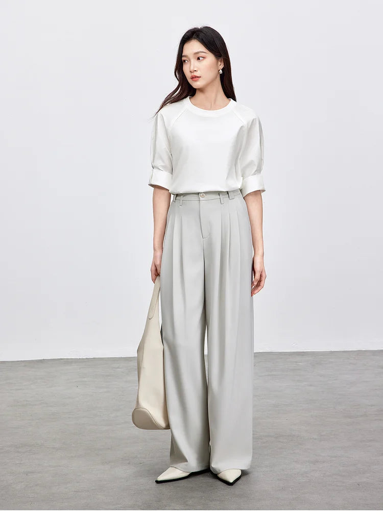 Casual Crewneck Short Sleeve Top