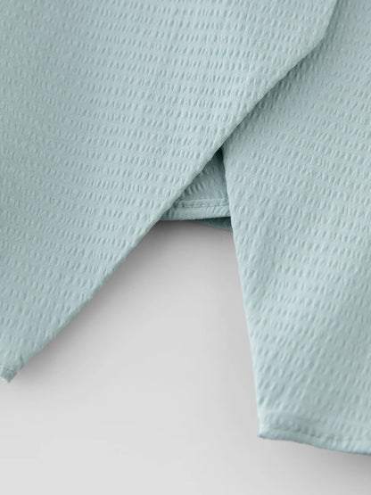 Scalloped Collar A-Line Blouse & Flattering Waist