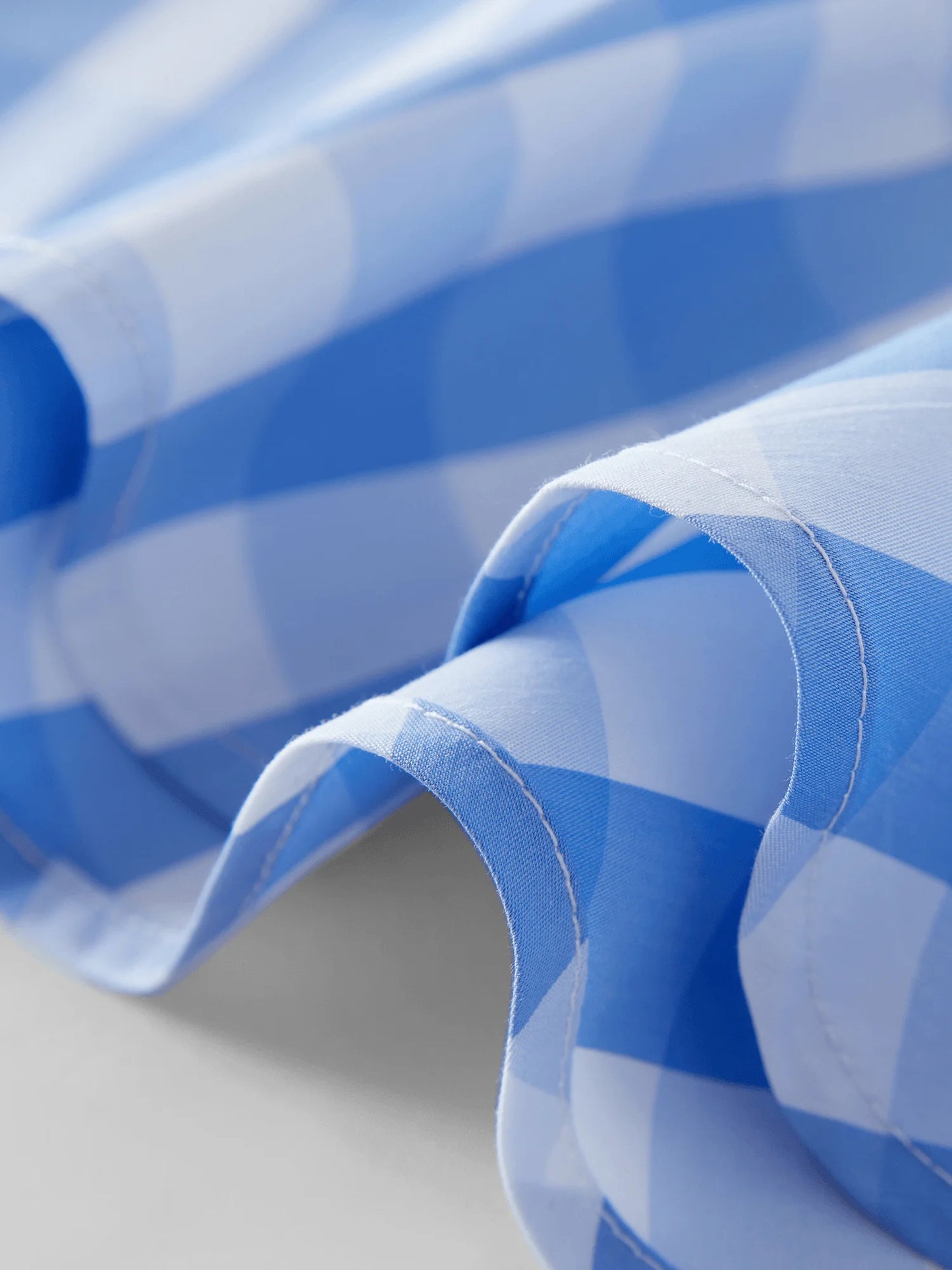 Asymmetric Checkered Blouse & Slim-Fit Design