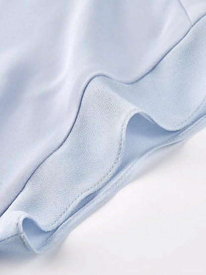 Elegant Chiffon Patchwork Short Sleeve Top