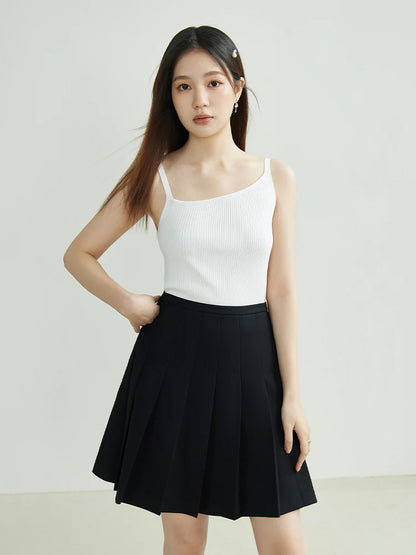 Knitted Irregular Design Camisole & Sleeveless Tops
