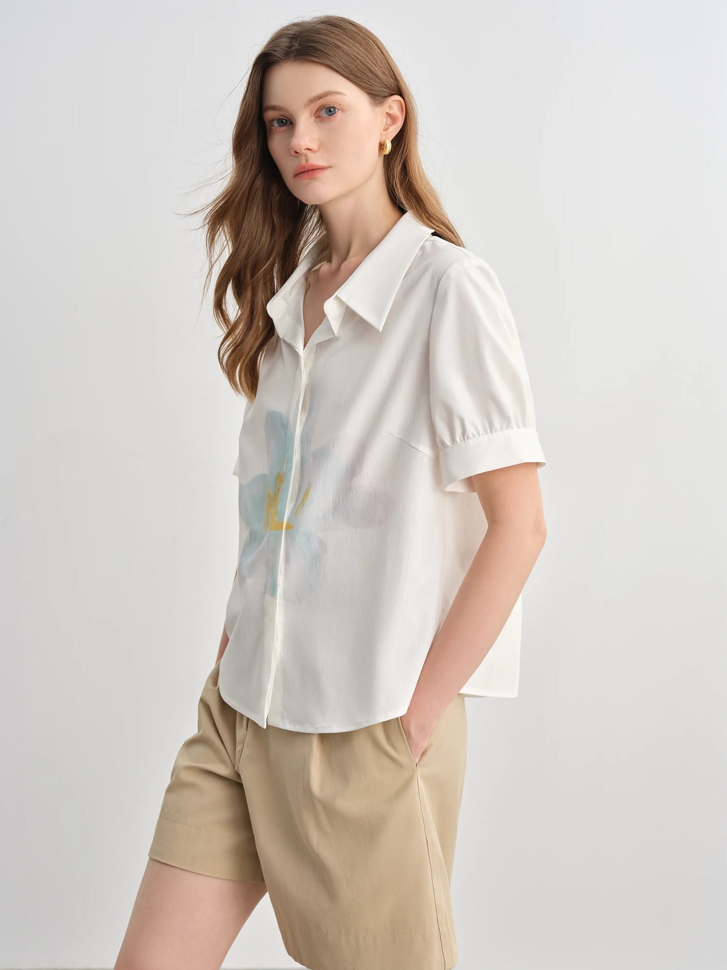 Artistic Print Relaxed Fit Shirt & Unique Design