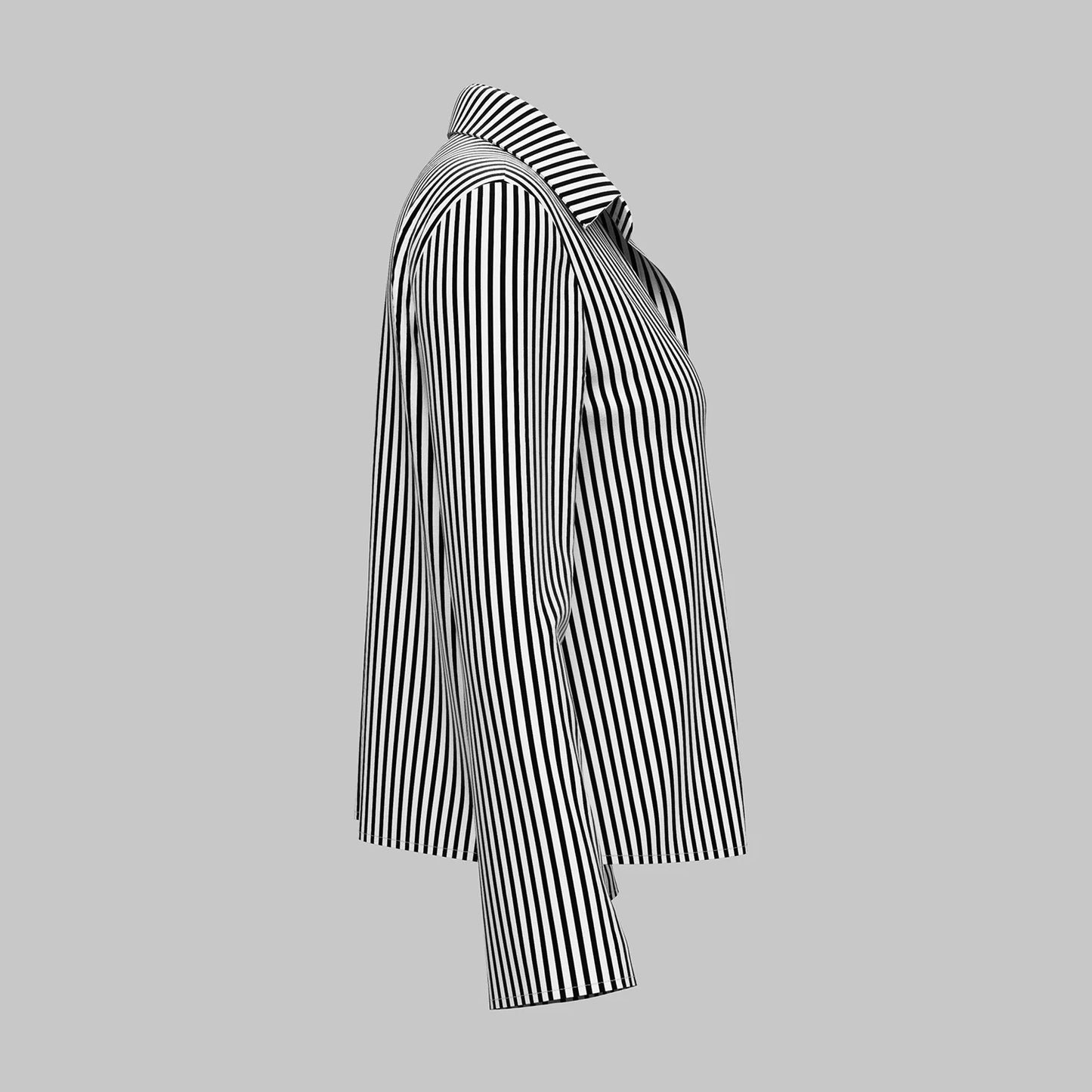 Stripe Long Sleeve Shirt & Stylish Workwear Top