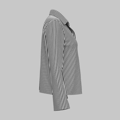 Stripe Long Sleeve Shirt & Stylish Workwear Top