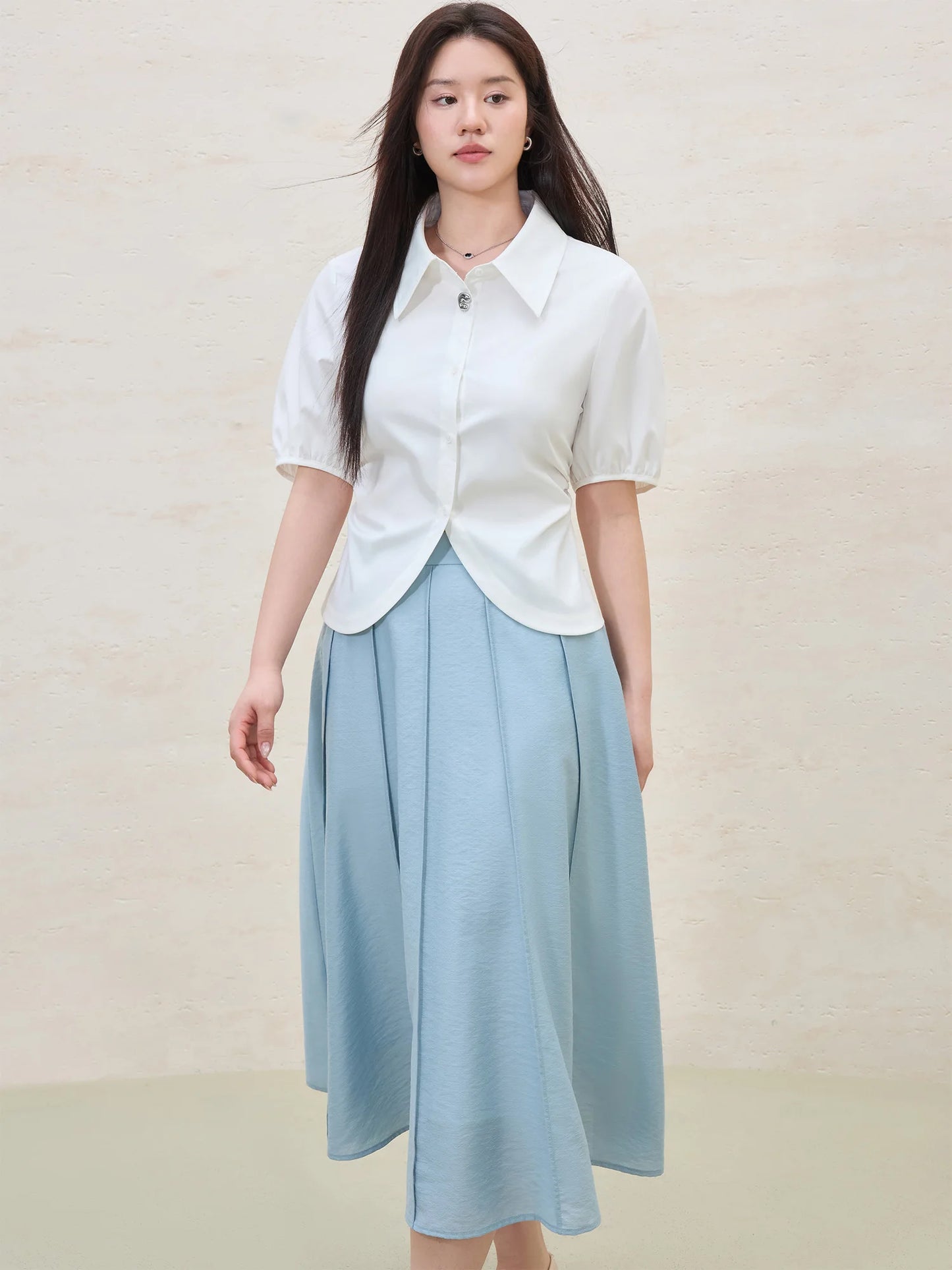 Elegant Short-sleeved Slim Casual Top