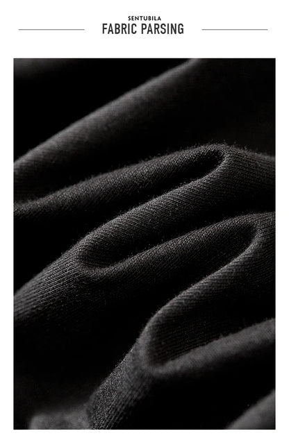 Cotton Black Short Sleeve Round Neck Tee Shirt