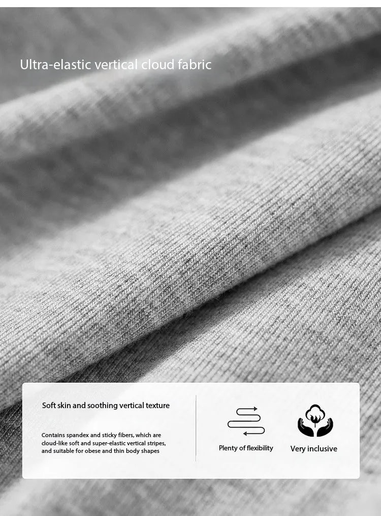 Slim Fit Half High Neck Tee & Shirring Detail