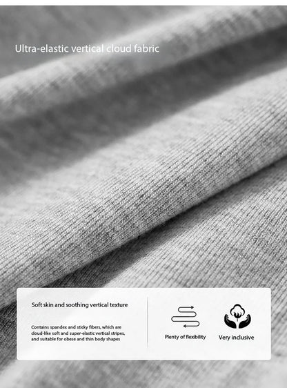 Slim Fit Half High Neck Tee & Shirring Detail