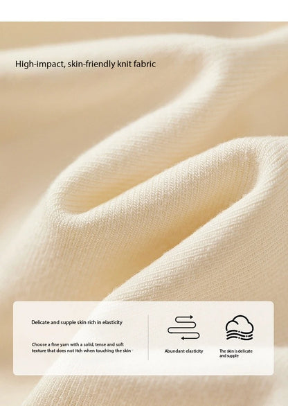 Irregular Knitted Long Sleeve Skew Collar Pullover