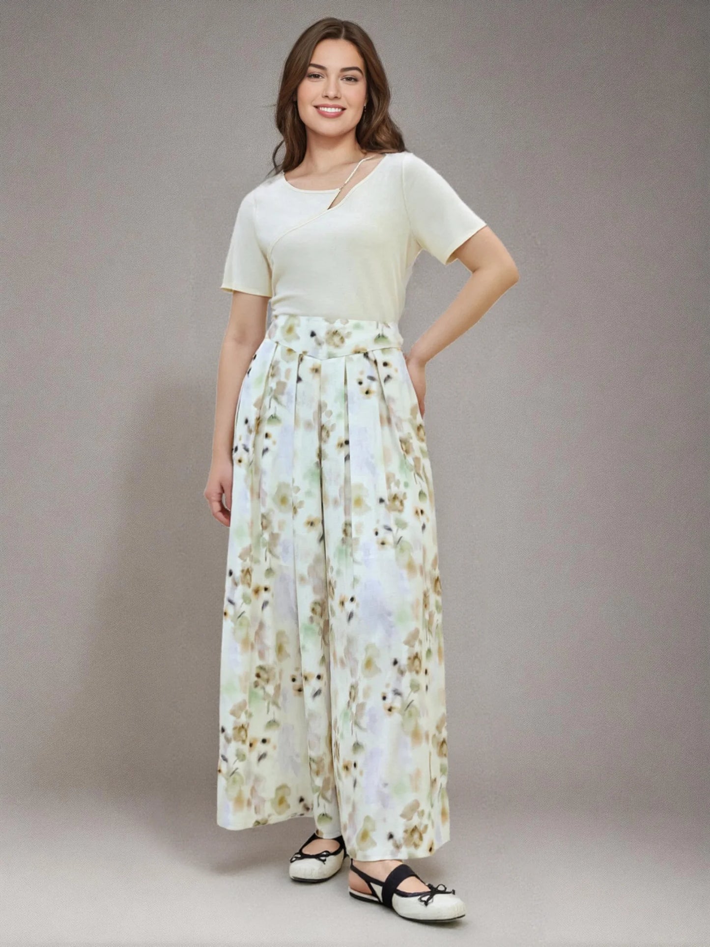 Solid Color Relaxed Fit Casual Top