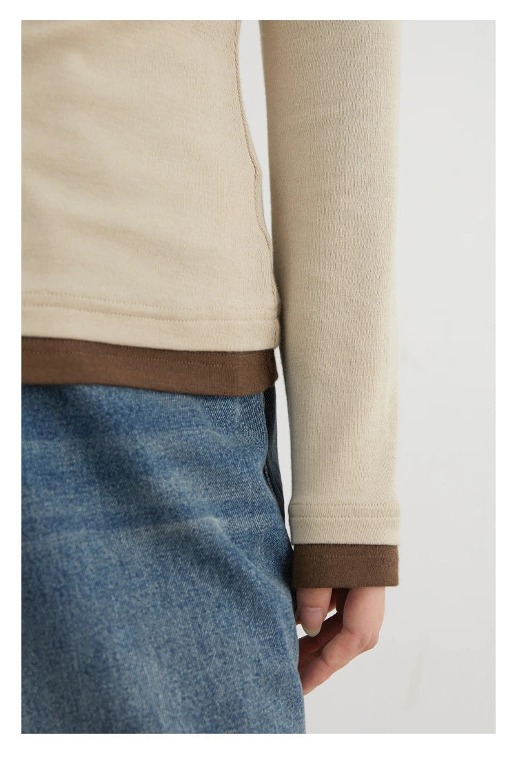 Cozy and chic, our Loose-Fit Knitted Sweater & Long Sleeve Top is a must-have for any wardrobe. Crafted from soft, breathable knit fabric, this versatile piece ensures all-day comfort. The loose fit allows for effortless layering, making